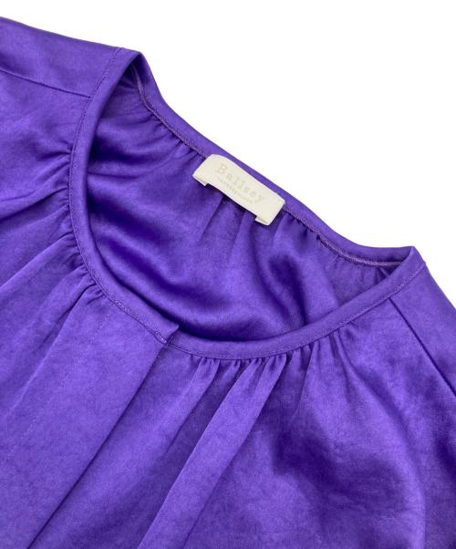 BALLSEY（ボールジィ）BALLSEY (ボールジィ) スライミーサテン コクーンベスト パープル サイズ:36の古着・服飾アイテム
