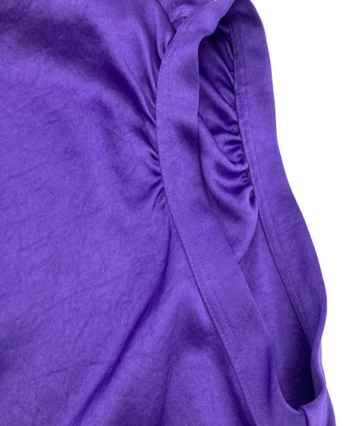 BALLSEY（ボールジィ）BALLSEY (ボールジィ) スライミーサテン コクーンベスト パープル サイズ:36の古着・服飾アイテム