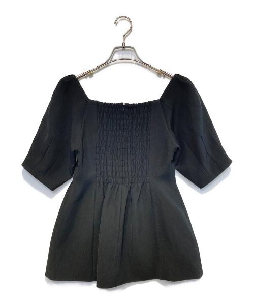 Ameri（アメリ）Ameri (アメリ) CONSTRICTED TOP DOT TULLE SET DRESS ブラック サイズ:Mの古着・服飾アイテム