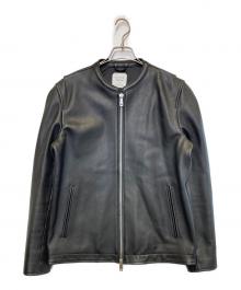 UNITED TOKYO（ユナイテッドトーキョー）の古着「ラムレザーシングルライダース」｜ブラック