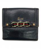 GUCCIグッチ）の古着「2つ折り財布」｜ブラック