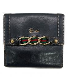 GUCCI（グッチ）の古着「2つ折り財布」｜ブラック