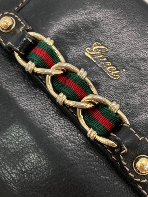 GUCCI（グッチ）GUCCI (グッチ) 2つ折り財布 ブラックの古着・服飾アイテム