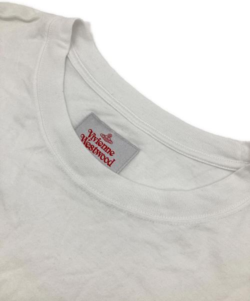Vivienne Westwood man（ヴィヴィアン ウェストウッド マン）Vivienne Westwood man (ヴィヴィアン ウェストウッド マン) L/Sプリントカットソー ホワイト サイズ:Mの古着・服飾アイテム