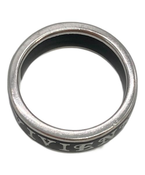 Vivienne Westwood（ヴィヴィアンウエストウッド）Vivienne Westwood (ヴィヴィアンウエストウッド) Conduit Street Ring シルバー×ブラック サイズ:13号の古着・服飾アイテム