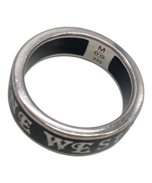 Vivienne Westwood（ヴィヴィアンウエストウッド）Vivienne Westwood (ヴィヴィアンウエストウッド) Conduit Street Ring シルバー×ブラック サイズ:13号の古着・服飾アイテム