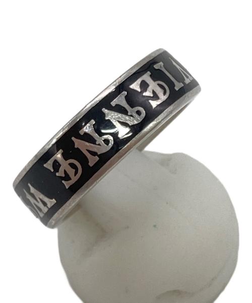 Vivienne Westwood（ヴィヴィアンウエストウッド）Vivienne Westwood (ヴィヴィアンウエストウッド) Conduit Street Ring シルバー×ブラック サイズ:13号の古着・服飾アイテム