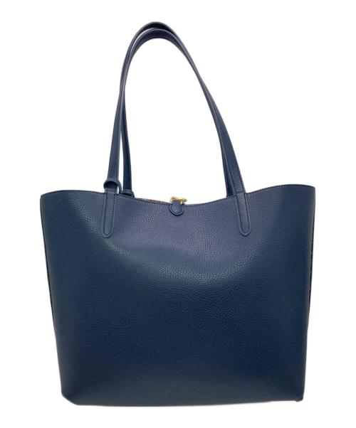 LAUREN RALPH LAUREN（ローレン ラルフ ローレン）LAUREN RALPH LAUREN (ローレン ラルフ ローレン) リバーシブルレザートートバッグ ネイビーの古着・服飾アイテム