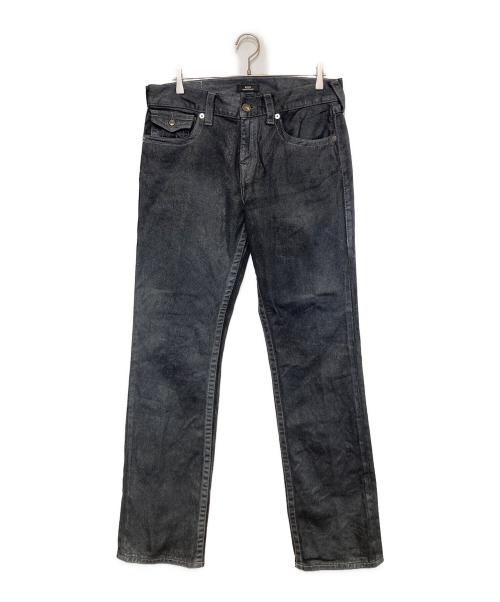 TRUE RELIGION（トゥルー レリジョン）TRUE RELIGION (トゥルー レリジョン) RICKY SN FLAP FOIL COATED JEAN ブラック サイズ:32の古着・服飾アイテム