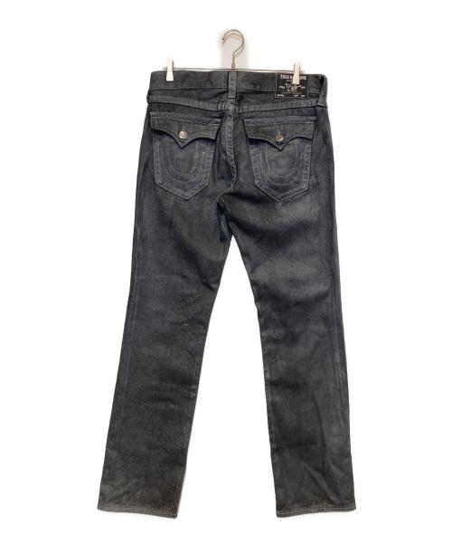 TRUE RELIGION（トゥルー レリジョン）TRUE RELIGION (トゥルー レリジョン) RICKY SN FLAP FOIL COATED JEAN ブラック サイズ:32の古着・服飾アイテム