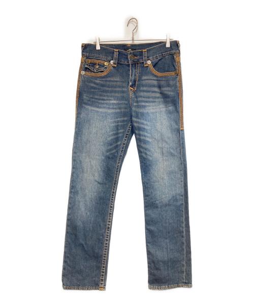TRUE RELIGION（トゥルー レリジョン）TRUE RELIGION (トゥルー レリジョン) Ricky Flap Straight Jean インディゴ サイズ:32の古着・服飾アイテム