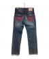 TRUE RELIGION (トゥルー レリジョン) Ricky Big T Flap TR Embro Jean インディゴ×レッド サイズ:32：18000円