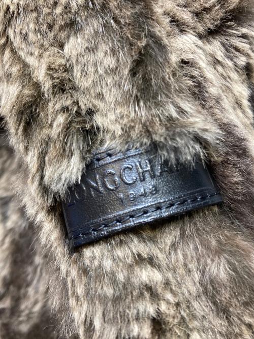 LONGCHAMP（ロンシャン）LONGCHAMP (ロンシャン) エコファーワンショルダーバッグ ブラウンの古着・服飾アイテム