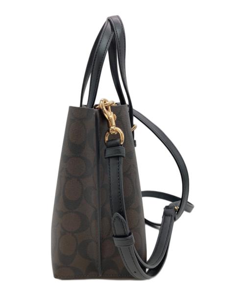 COACH（コーチ）COACH (コーチ) モリー トート バッグ25・シグネチャーキャンバス ブラウンの古着・服飾アイテム