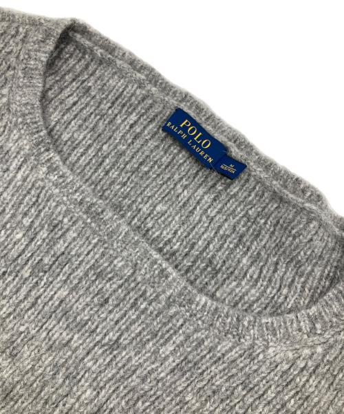 POLO RALPH LAUREN（ポロ・ラルフローレン）POLO RALPH LAUREN (ポロ・ラルフローレン) アルパカブレンドニット グレー サイズ:Mの古着・服飾アイテム