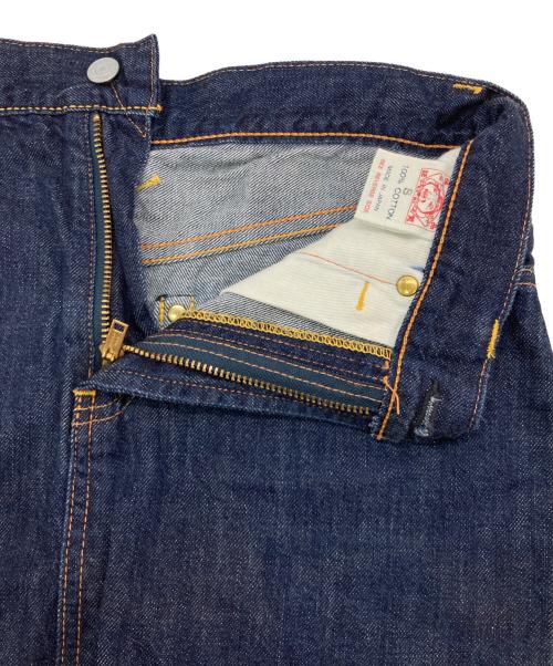 EVISU（エヴィス）EVISU (エヴィス) カモメプリントデニムタイトミニスカート インディゴ サイズ:Sの古着・服飾アイテム