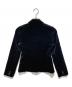 BURBERRY BLUE LABEL (バーバリー ブルー レーベル) ベロアテーラードジャケット ブラック×ベージュ サイズ:38：6000円