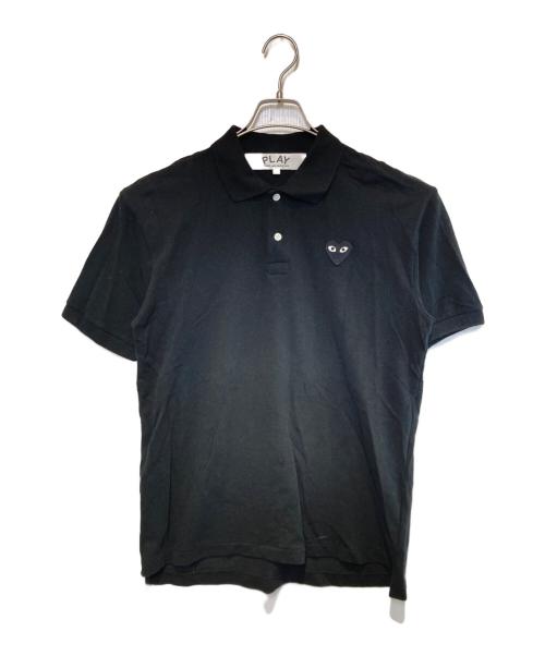 PLAY COMME des GARCONS（プレイコムデギャルソン）PLAY COMME des GARCONS (プレイコムデギャルソン) ポロシャツ ブラック サイズ:Lの古着・服飾アイテム