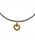 h'eres（ヒアーズ）の古着「CETACEA LEATHER CHOKER NECKLACE」｜ゴールドカラー