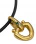 中古・古着 h'eres (ヒアーズ) CETACEA LEATHER CHOKER NECKLACE ゴールドカラー：23000円