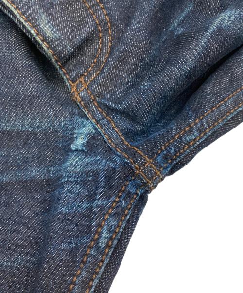 HERMES（エルメス）HERMES (エルメス) ボタンフライデニムパンツ インディゴ サイズ:38の古着・服飾アイテム