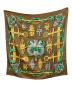 HERMES (エルメス) カレ90 ブラウン×グリーン サイズ:不明：18000円