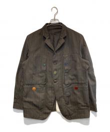 UNDERCOVER（アンダーカバー）の古着「ステッチワークジャケット」｜ブラウン