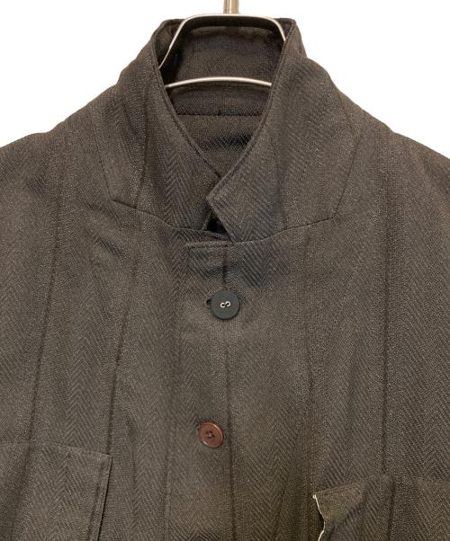 UNDERCOVER（アンダーカバー）UNDERCOVER (アンダーカバー) ステッチワークジャケット ブラウン サイズ:4の古着・服飾アイテム