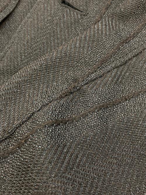 UNDERCOVER（アンダーカバー）UNDERCOVER (アンダーカバー) ステッチワークジャケット ブラウン サイズ:4の古着・服飾アイテム