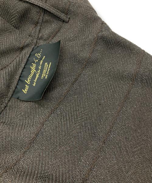 UNDERCOVER（アンダーカバー）UNDERCOVER (アンダーカバー) ステッチワークジャケット ブラウン サイズ:4の古着・服飾アイテム