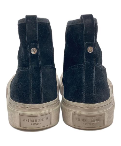 ANN DEMEULEMEESTER（アンドゥムルメステール）ANN DEMEULEMEESTER (アンドゥムルメステール) SARIN VULCANIZED MID-TOP ブラック サイズ:43の古着・服飾アイテム