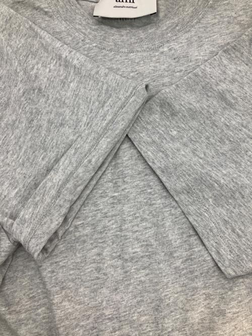 AMI Alexandre Mattiussi（アミアレクサンドルマテュッシ）AMI Alexandre Mattiussi (アミアレクサンドルマテュッシ) コットンジャージー Tシャツ グレー サイズ:Mの古着・服飾アイテム