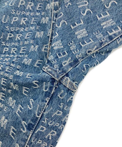 SUPREME（シュプリーム）SUPREME (シュプリーム) WARP JACQUARD LOGOS DENIM PAINTER SHORT インディゴ サイズ:32の古着・服飾アイテム