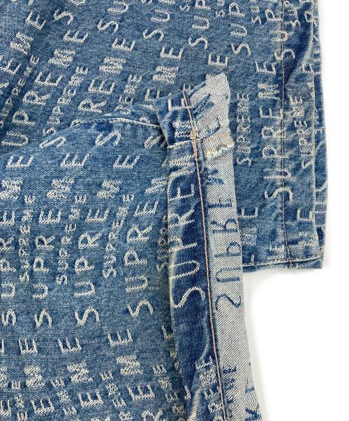 SUPREME（シュプリーム）SUPREME (シュプリーム) WARP JACQUARD LOGOS DENIM PAINTER SHORT インディゴ サイズ:32の古着・服飾アイテム