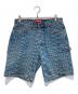 SUPREME（シュプリーム）の古着「WARP JACQUARD LOGOS DENIM PAINTER SHORT」｜インディゴ