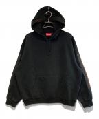 SUPREMEシュプリーム）の古着「Woven Patches Hooded Sweatshirt」｜ブラック×レッド