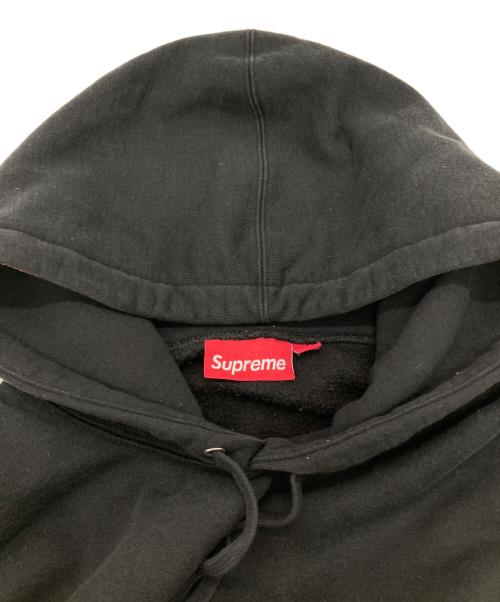 SUPREME（シュプリーム）SUPREME (シュプリーム) Woven Patches Hooded Sweatshirt ブラック×レッド サイズ:XLの古着・服飾アイテム