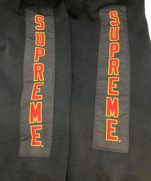SUPREME（シュプリーム）SUPREME (シュプリーム) Woven Patches Hooded Sweatshirt ブラック×レッド サイズ:XLの古着・服飾アイテム
