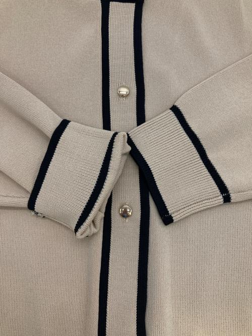allureville（アルアバイル）allureville (アルアバイル) ハイショクポケットクルーカーディガン ベージュ サイズ:2の古着・服飾アイテム