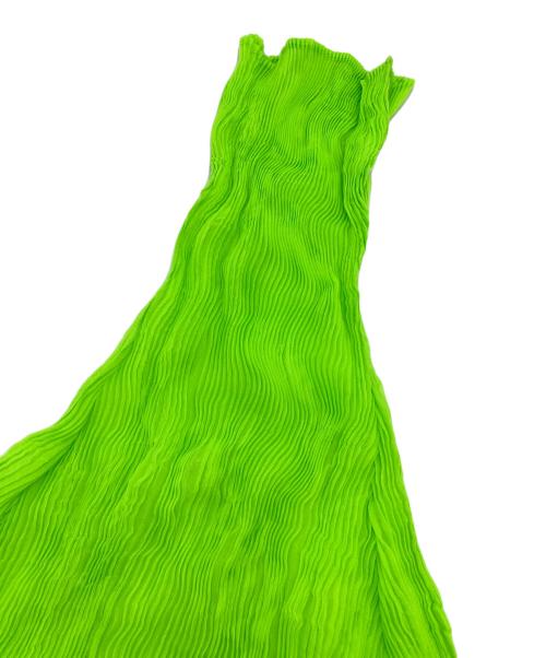 ISSEY MIYAKE（イッセイミヤケ）ISSEY MIYAKE (イッセイミヤケ) プリーツカットソー グリーン サイズ:2の古着・服飾アイテム