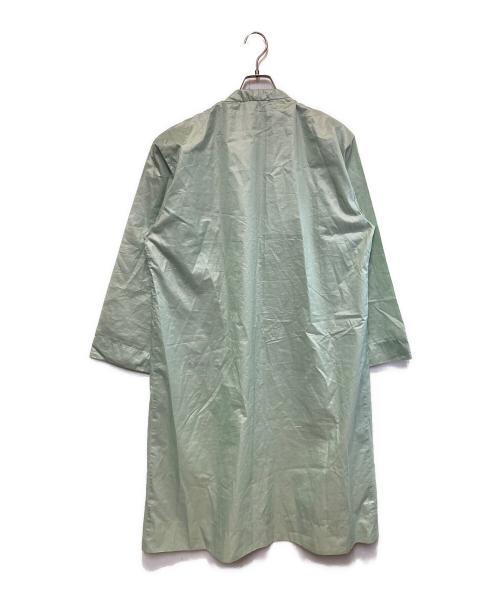 ISSEY MIYAKE FETE（イッセイミヤケフェット）ISSEY MIYAKE FETE (イッセイミヤケフェット) バンドカラーロングコート グリーン サイズ:2の古着・服飾アイテム
