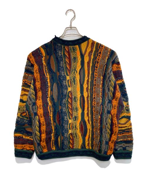 Coogi（クージー）Coogi (クージー) ［古着］3Dニット セーター イエロー×グリーン サイズ:Sの古着・服飾アイテム