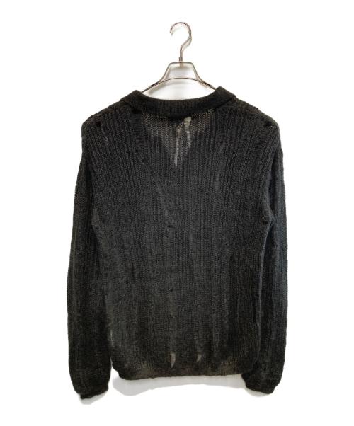 YOKE（ヨーク）YOKE (ヨーク) SILK MOHAIR SKIPPER SWEATER ブラック サイズ:3の古着・服飾アイテム