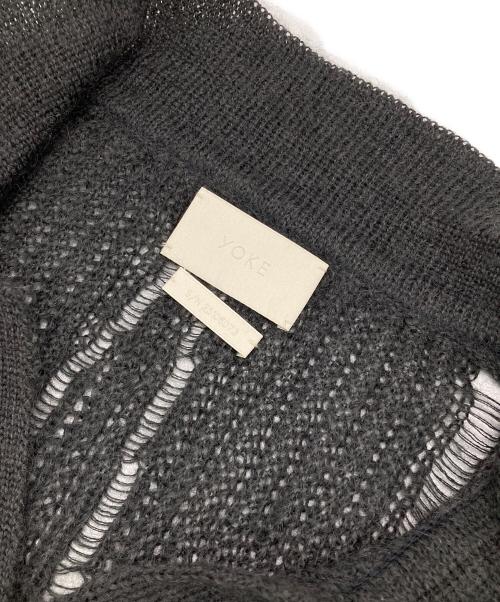 YOKE（ヨーク）YOKE (ヨーク) SILK MOHAIR SKIPPER SWEATER ブラック サイズ:3の古着・服飾アイテム
