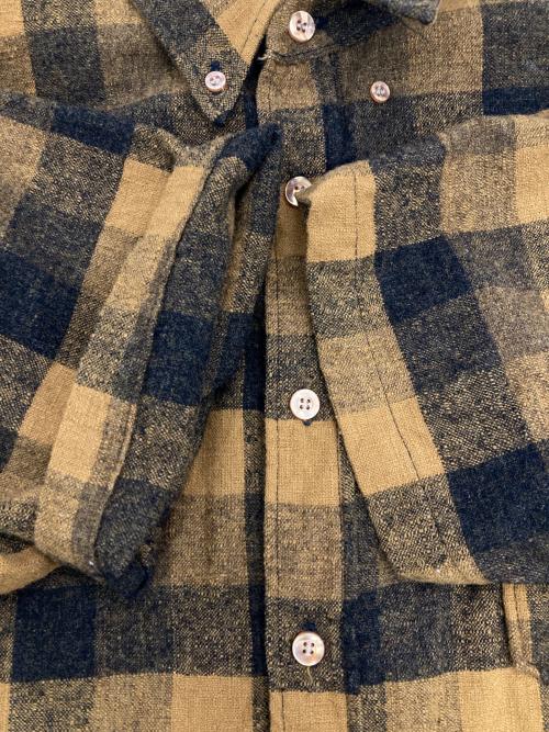 PENDLETON（ペンドルトン）PENDLETON (ペンドルトン) ［古着］チェックBD半袖シャツ イエロー×ブラック サイズ:XLの古着・服飾アイテム