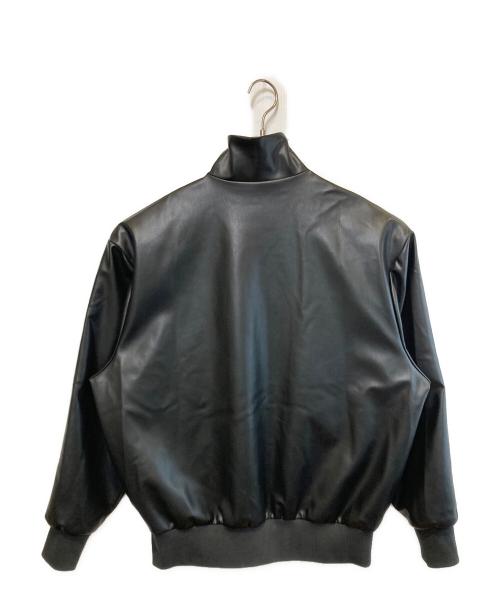 adidas（アディダス）adidas (アディダス) PLEATHER 3STRIPES TRACK TOP ブラック サイズ:Mの古着・服飾アイテム