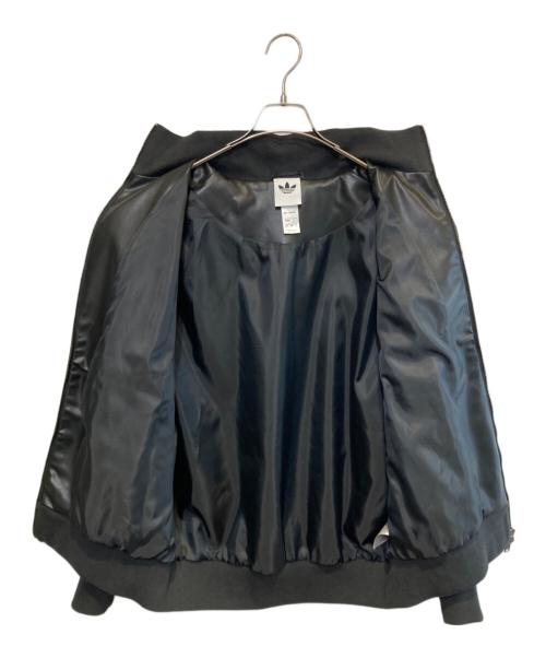 adidas（アディダス）adidas (アディダス) PLEATHER 3STRIPES TRACK TOP ブラック サイズ:Mの古着・服飾アイテム