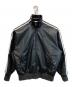 adidas（アディダス）の古着「PLEATHER 3STRIPES TRACK TOP」｜ブラック