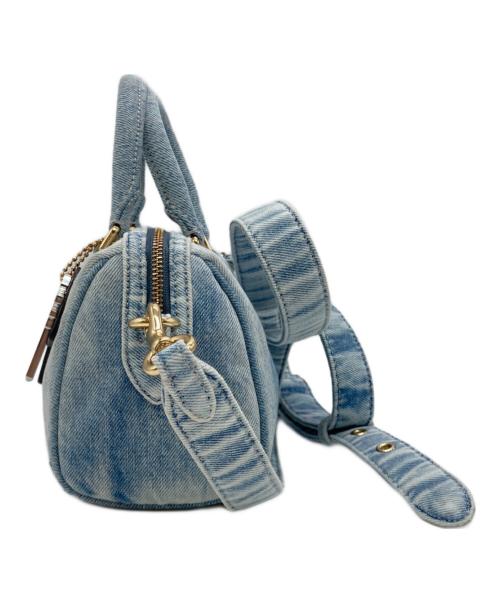 COACH（コーチ）COACH (コーチ) ミニ ローアン クロスボディ バッグ・ラブド デニム・チャーム インディゴの古着・服飾アイテム