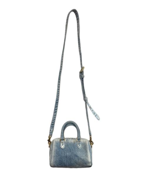COACH（コーチ）COACH (コーチ) ミニ ローアン クロスボディ バッグ・ラブド デニム・チャーム インディゴの古着・服飾アイテム